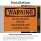 Signmission Do Not Block Doors Deliveries And Loading Zone OSHA Warning Sign, Vinyl Decal, 10in W x 7in L, 2PK OS-2PACK-WS-D-710-L-12046 - alternate 6